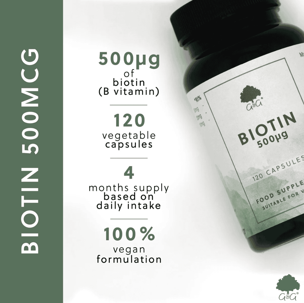 Biotin 500mcg – 120 Kapsula - Image 4