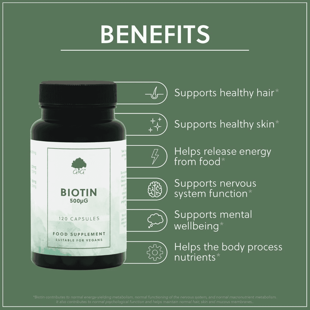 Biotin 500mcg – 120 Kapsula - Image 3